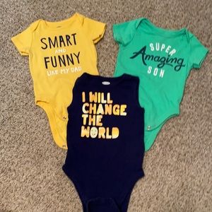 6/12m Old Navy onsies